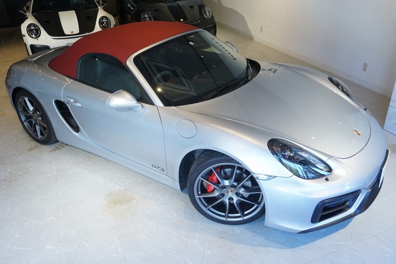 ポルシェ ボクスター GTS 右H 6MT ロジウムシルバーM
