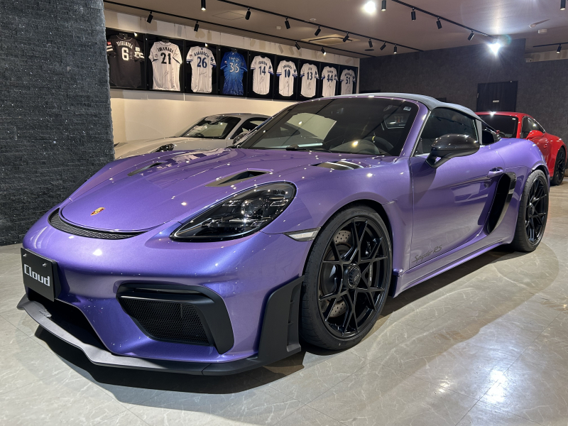 ポルシェ 718スパイダー RS PDK 1オーナー PTSボディカラー